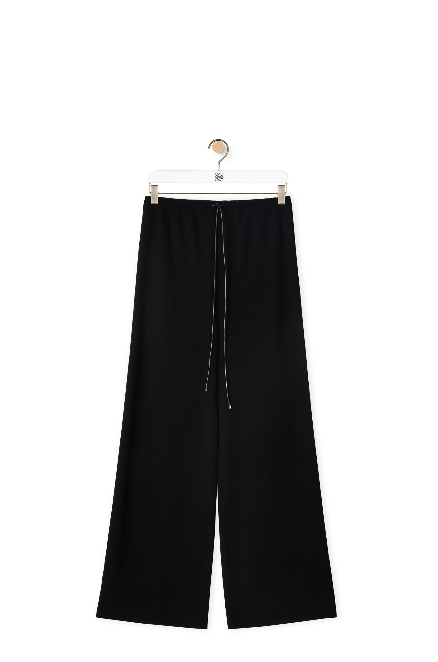 Drawstring trousers in wool - 1