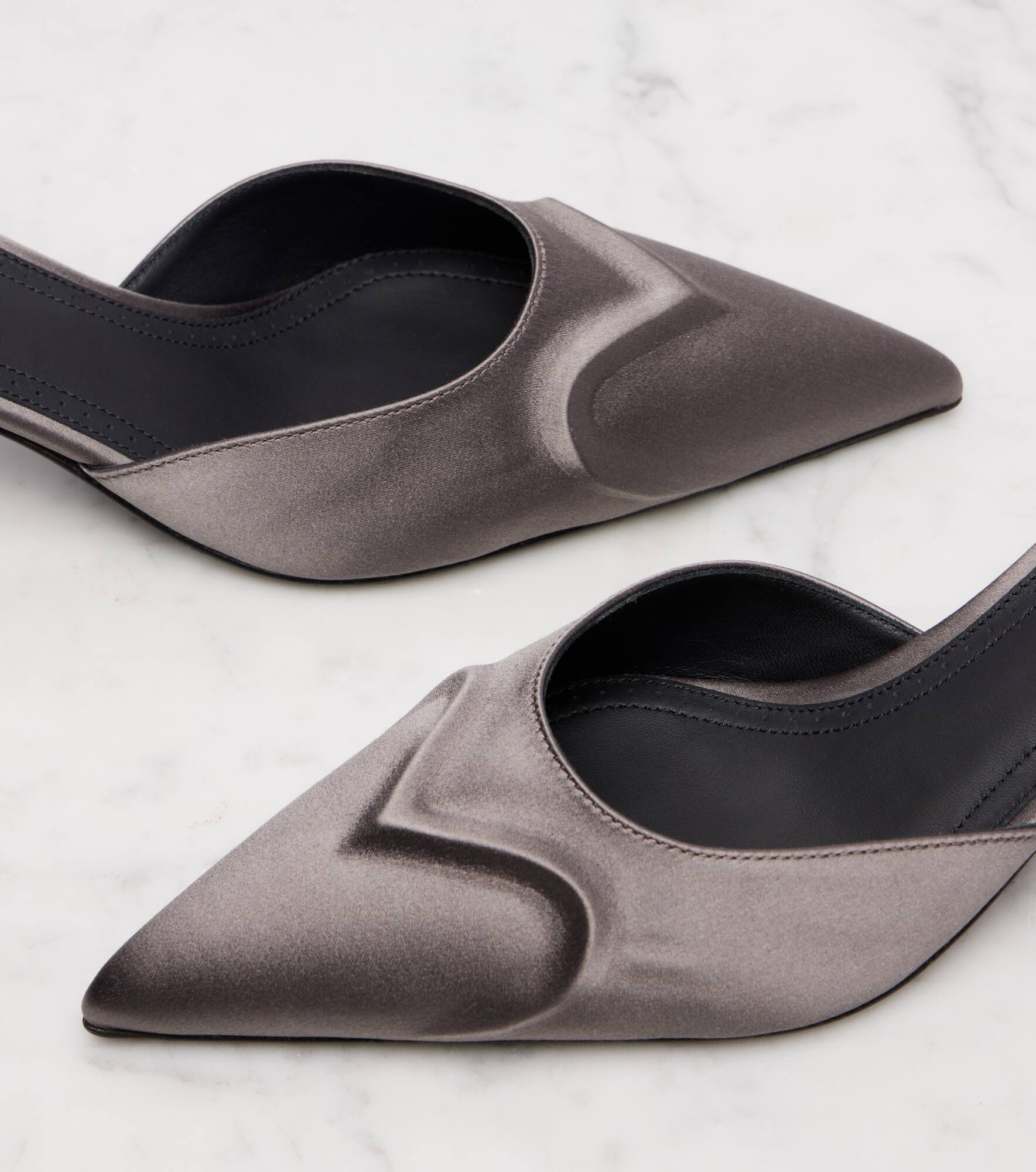 Le Cœur 3D 55 satin mules - 5