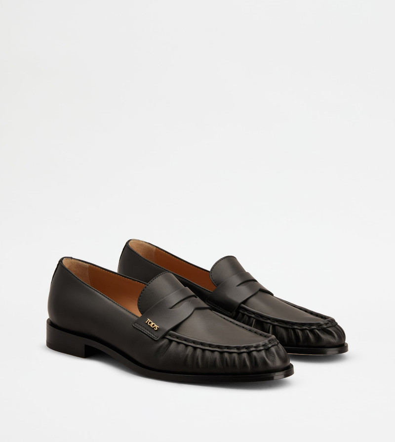 LOAFERS IN LEATHER - BLACK 2