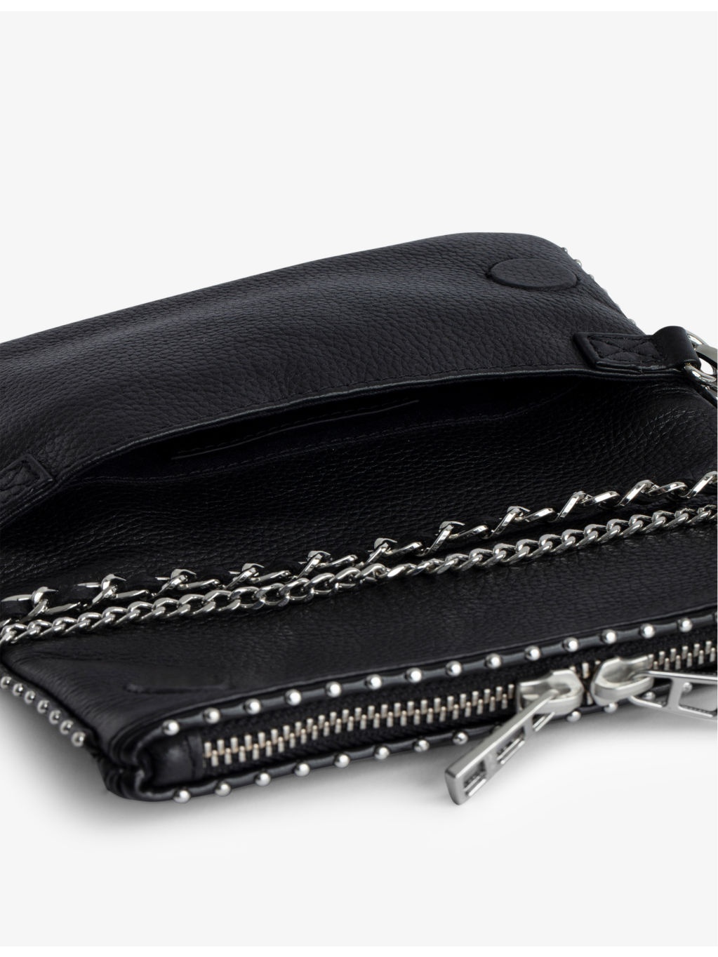 Mini Rock leather clutch bag - 4