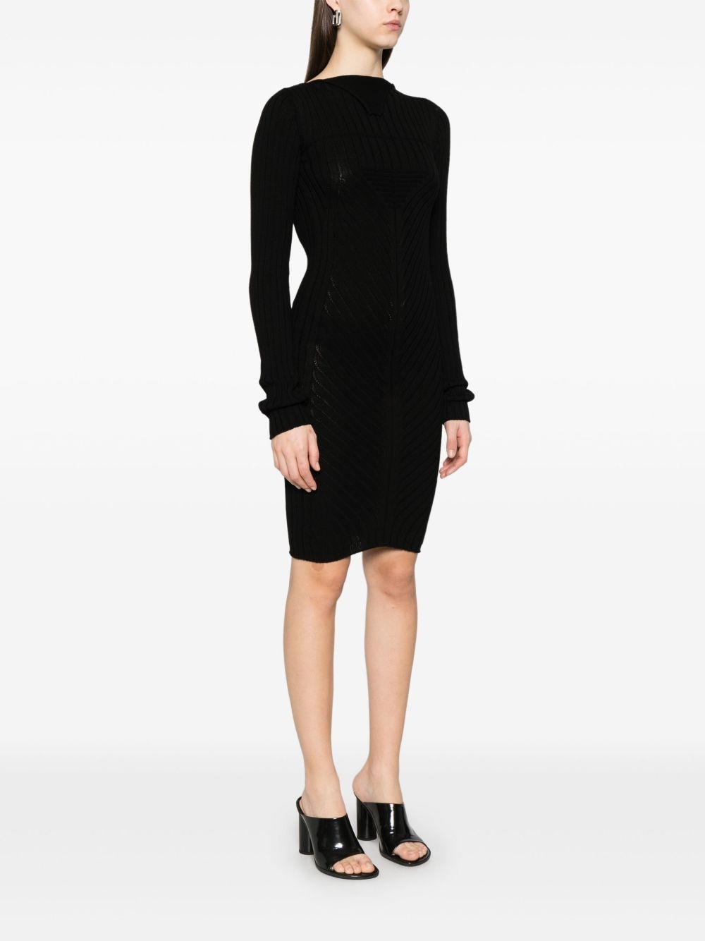knitted mini dress - 4