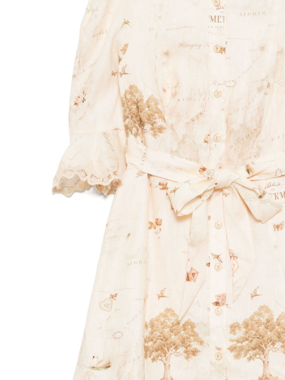 applique mini dress - 3