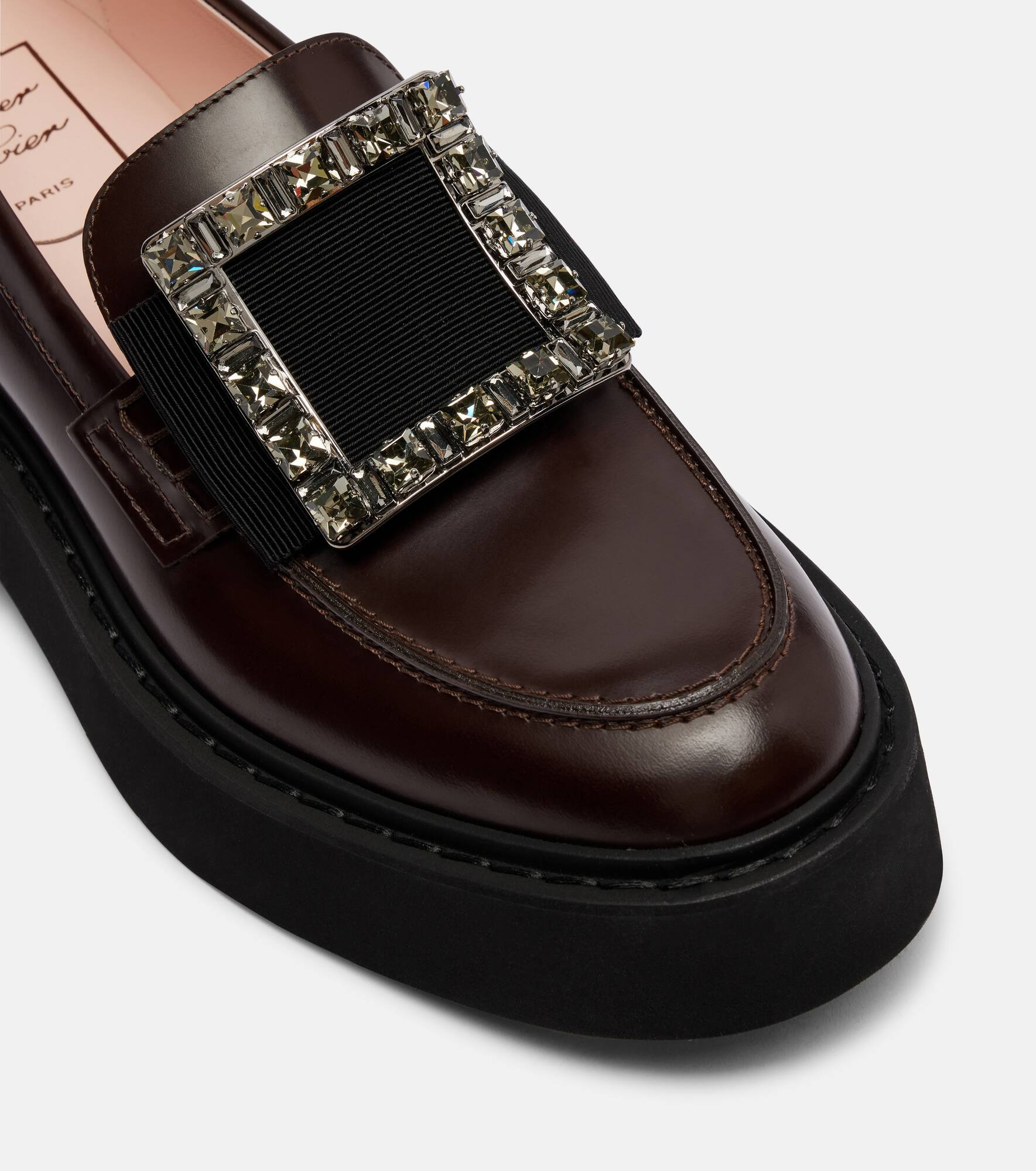 Viv' Rangers leather platform loafers - 5
