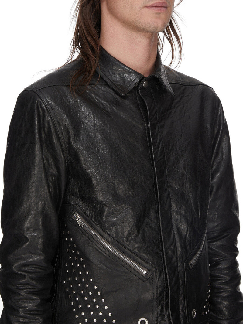 Tour Alice Leather Shirt Jacket Black 4