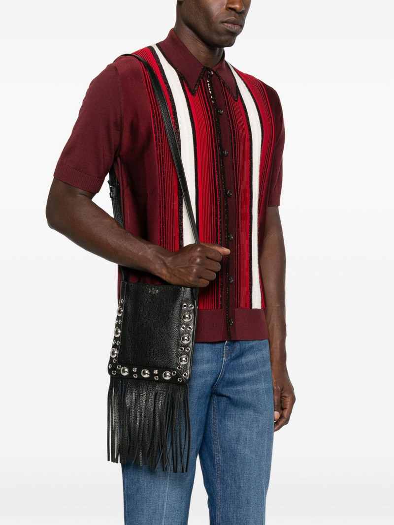 Valentino fringed studded shoulder bag outlook