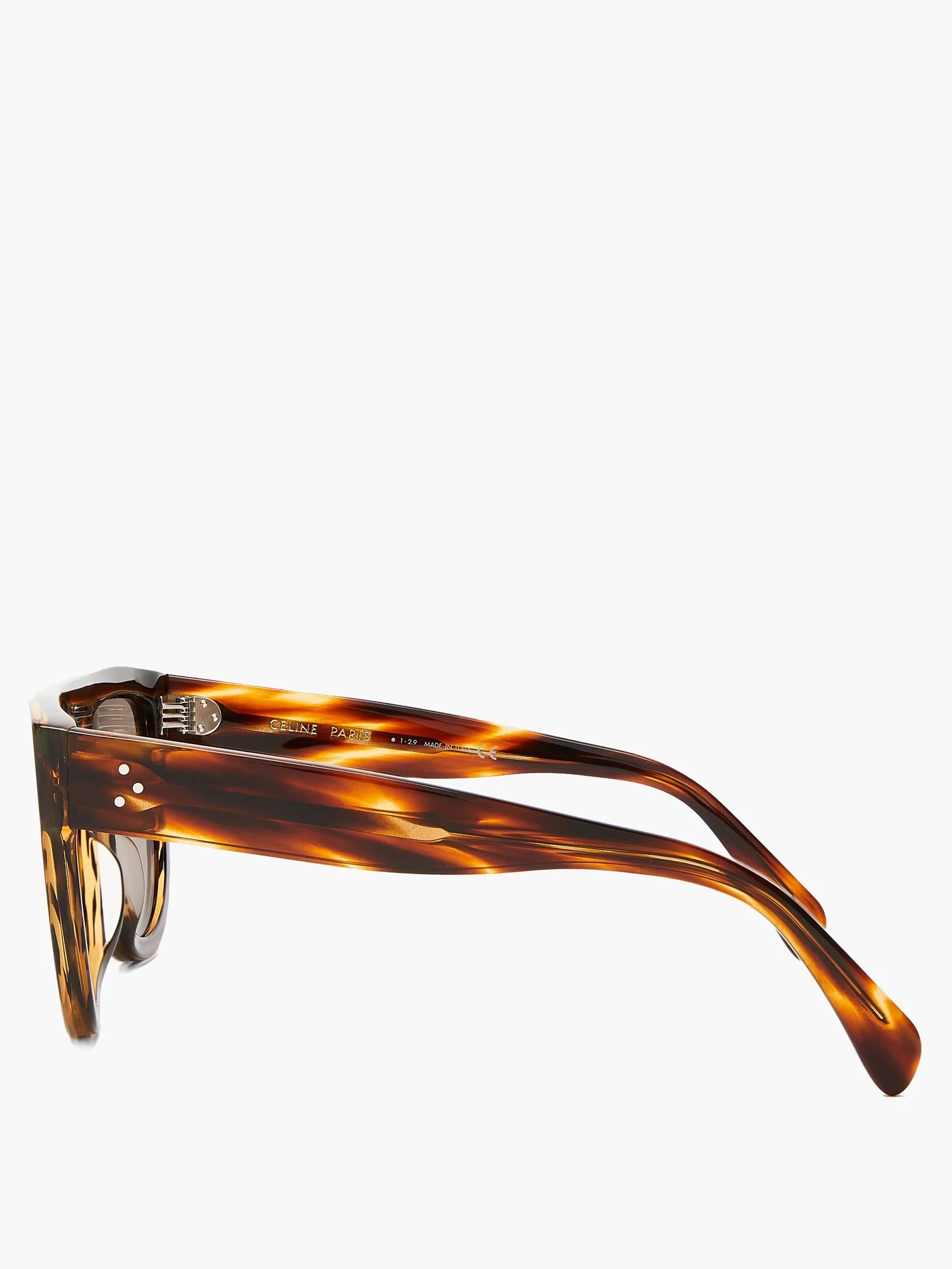 Shadow flat-top D-frame acetate sunglasses - 4