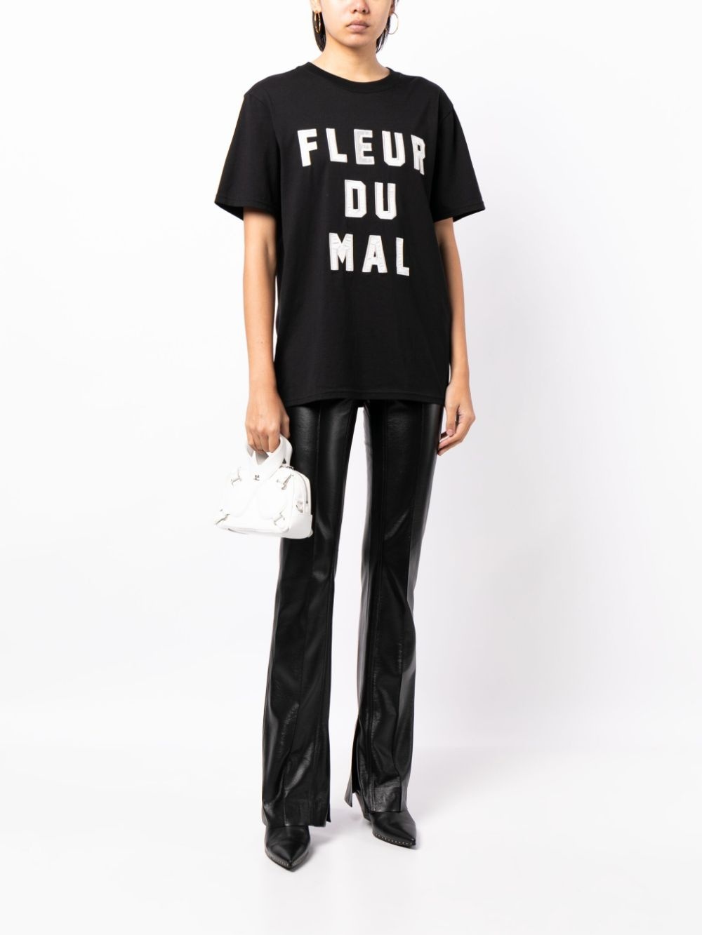 logo-embroidered jersey T-shirt - 2
