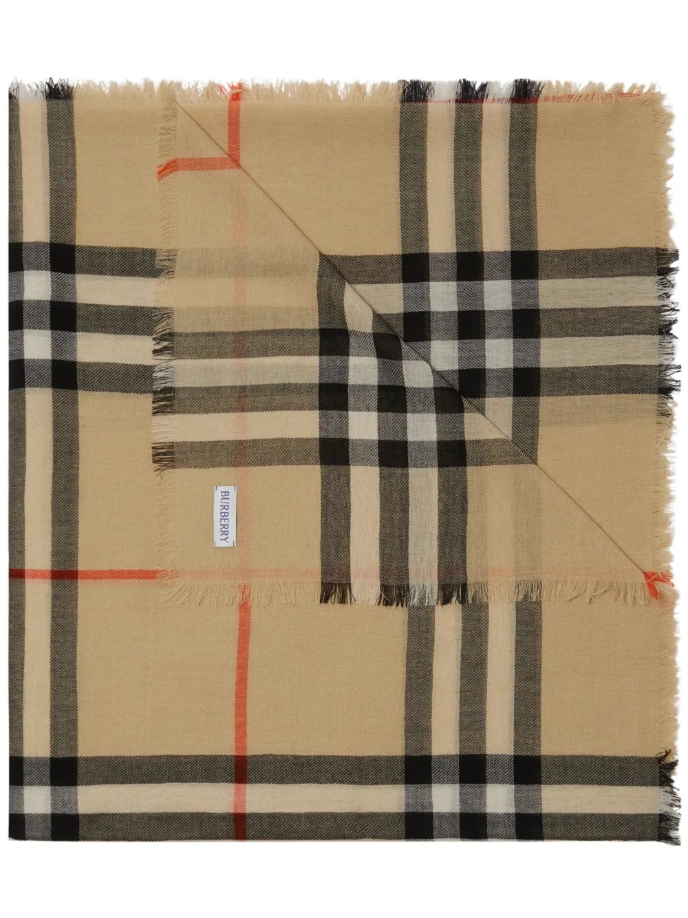BURBERRY - Women MU GC Lightweight Wool Scarves - 7