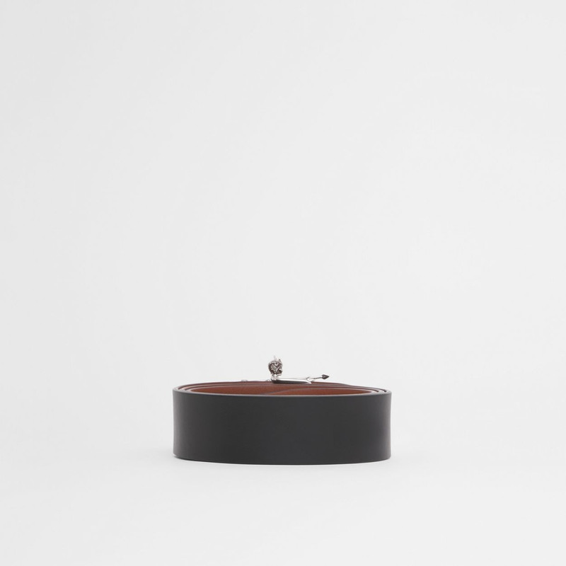 Mythical Alphabet Monogram Motif Leather Belt 6