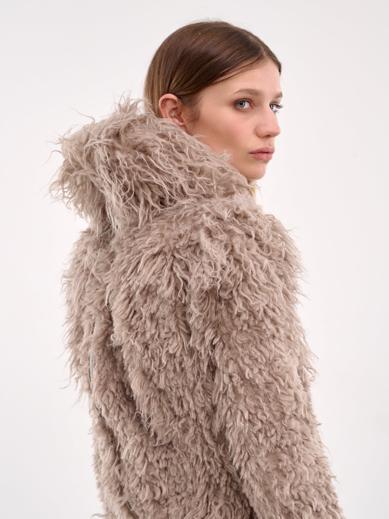 Rounden Faux Fur Gown - 5