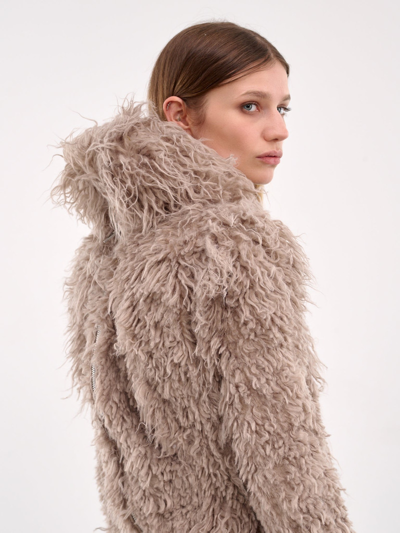 Rounden Faux Fur Gown 5