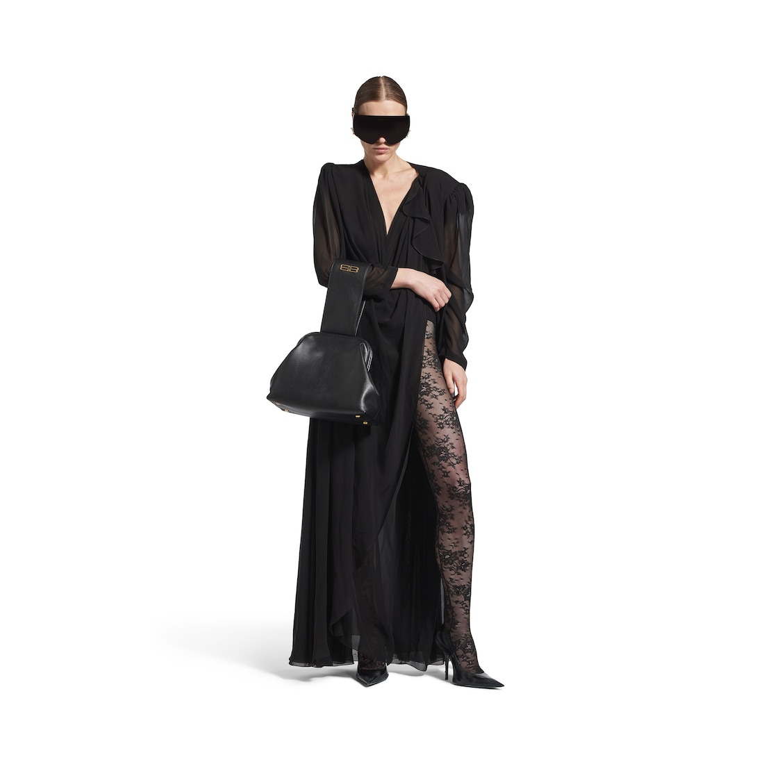 Women's Handsfree Bag Medium With Handle in Black - 8