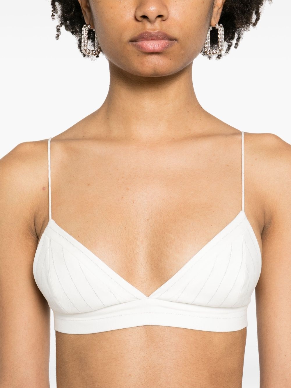 cropped triangle bralette - 5