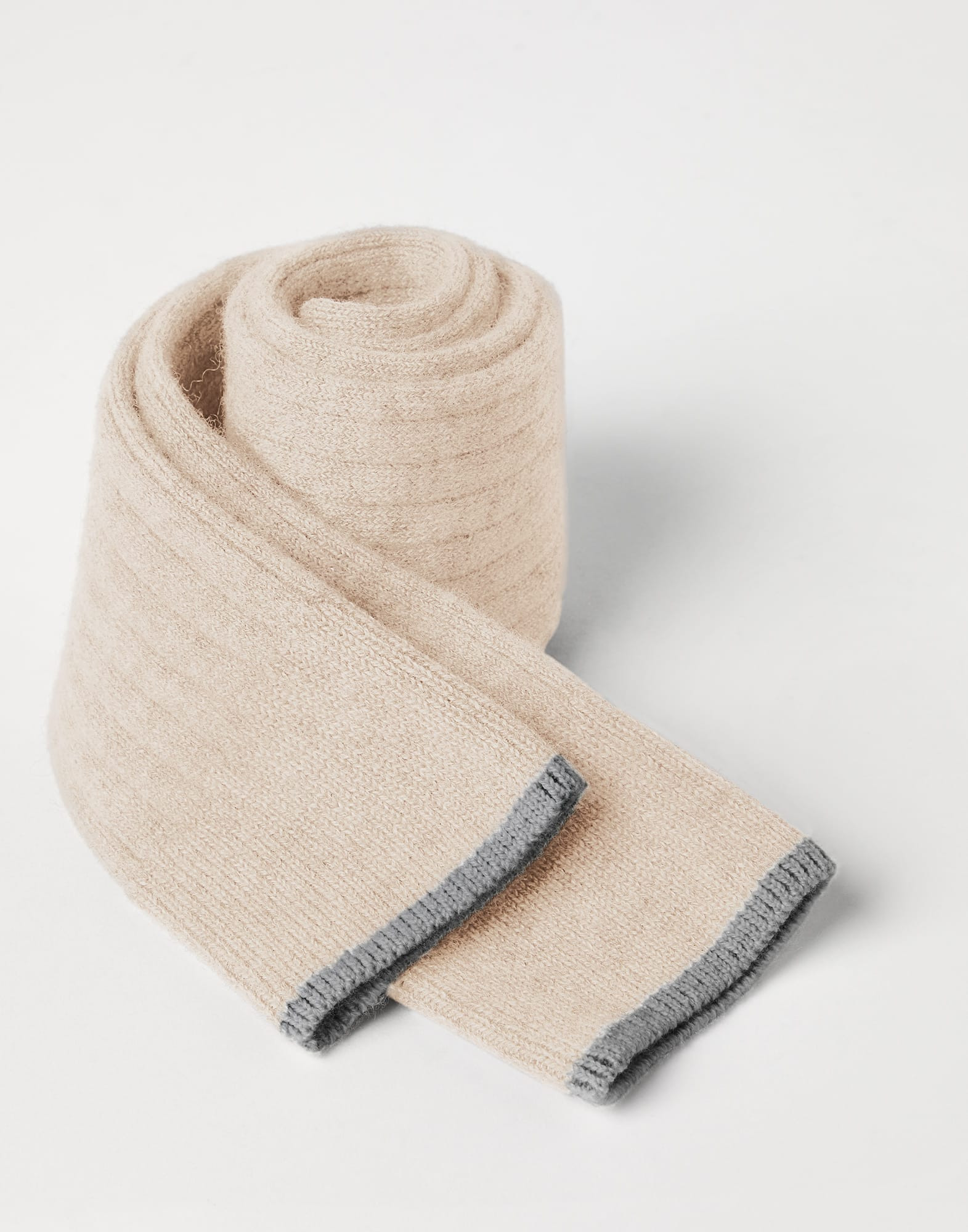 Cashmere rib knit socks - 2