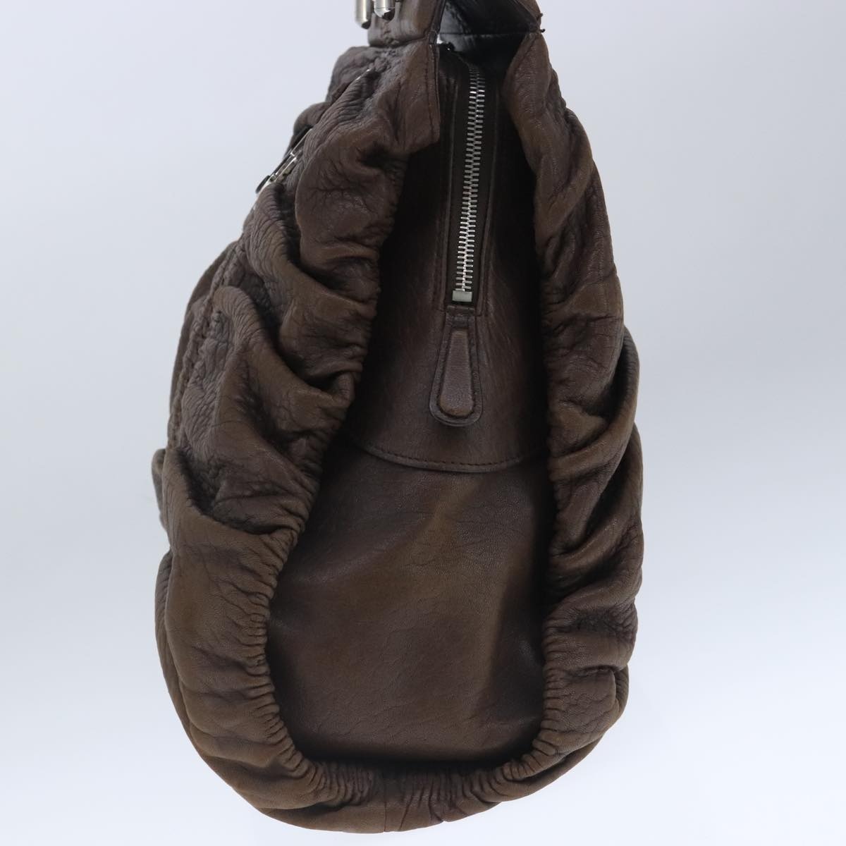 DIOR Hand Bag Leather Brown - 4