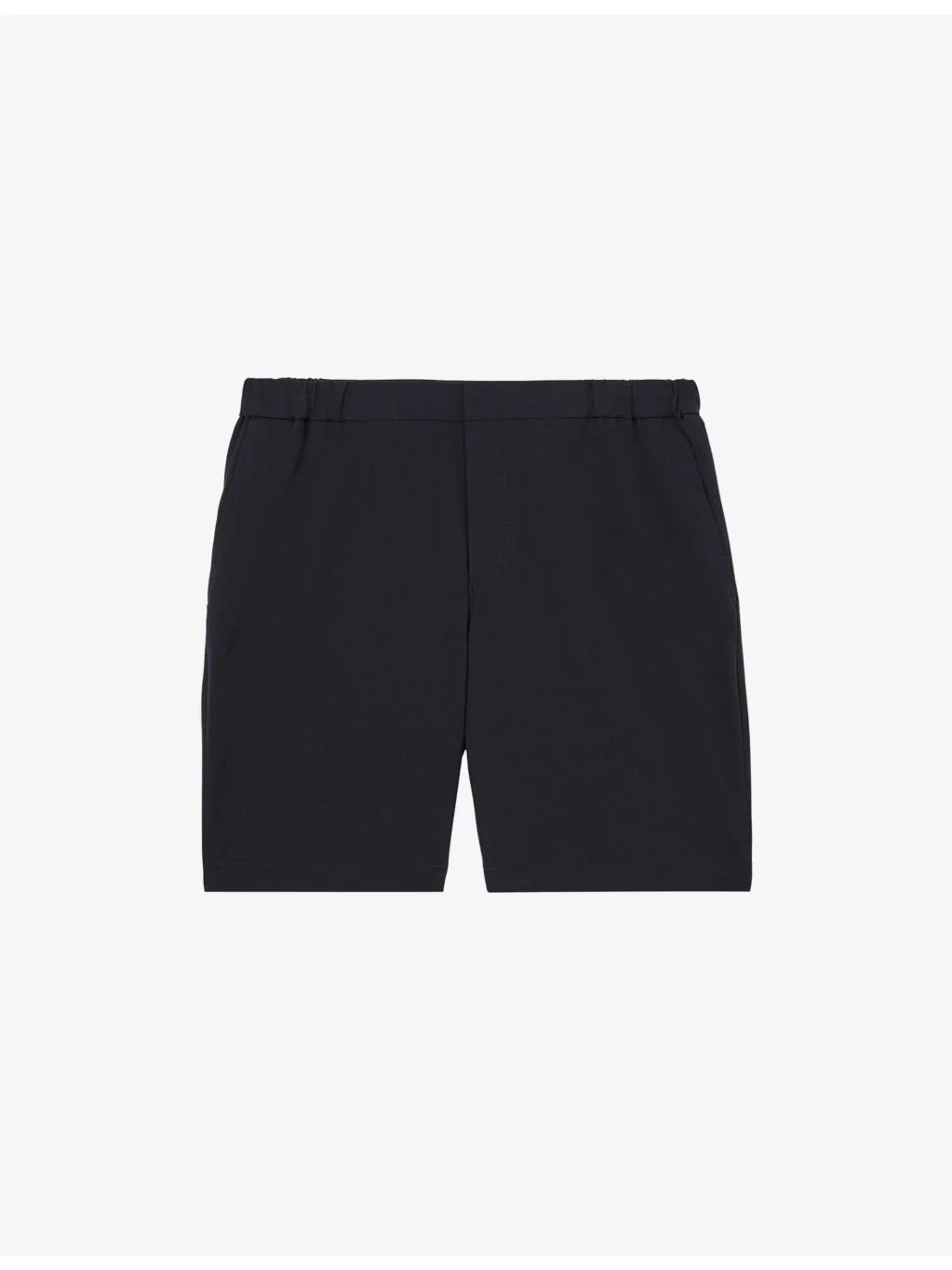 Drawstring Elasticated-Waist Stretch-Woven Chino Shorts - 1