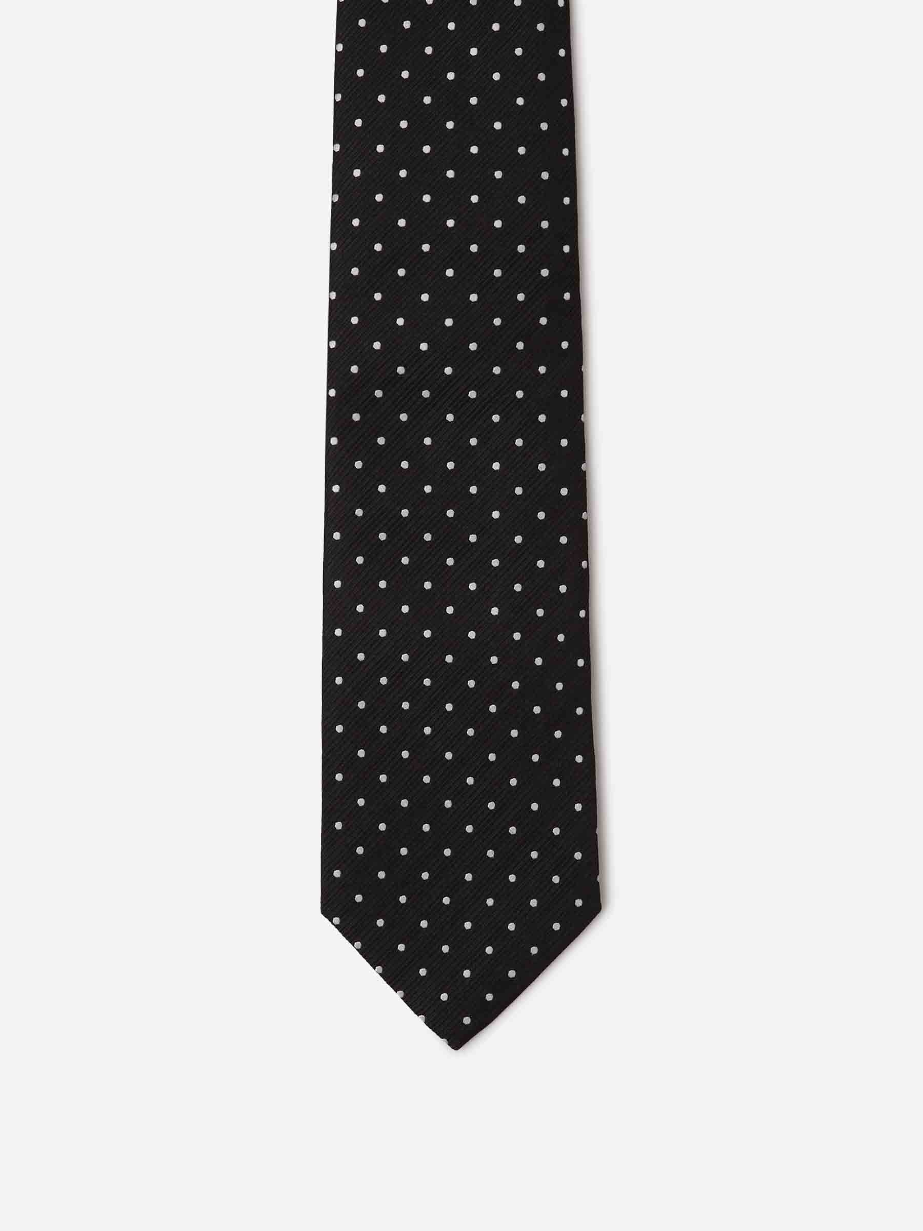 POLKA DOT SILK TIE - 2