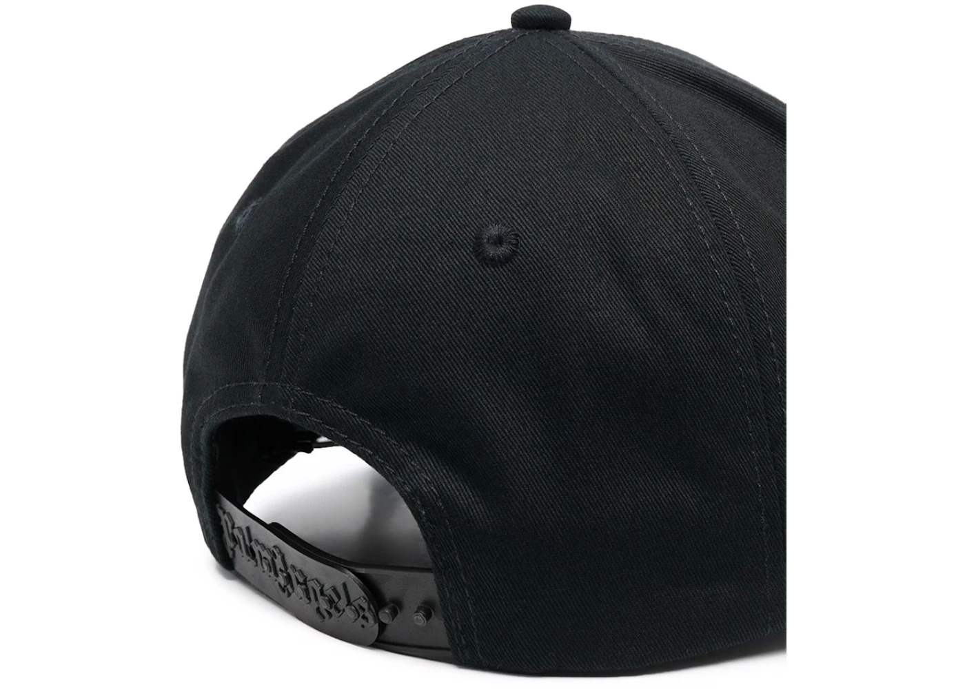 Palm Angels Embroidered Logo Snapback Cap Black/White - 2