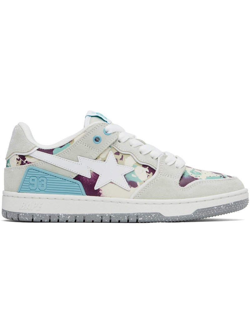 Gray 'BAPE' SK8 STA #3 M2 Sneakers - 1