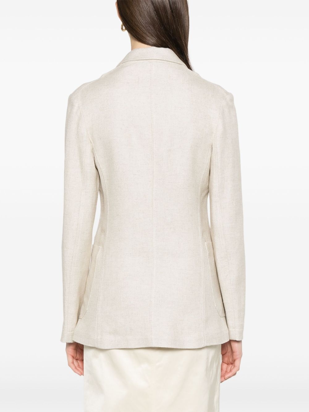 notched-lapels blazer - 4