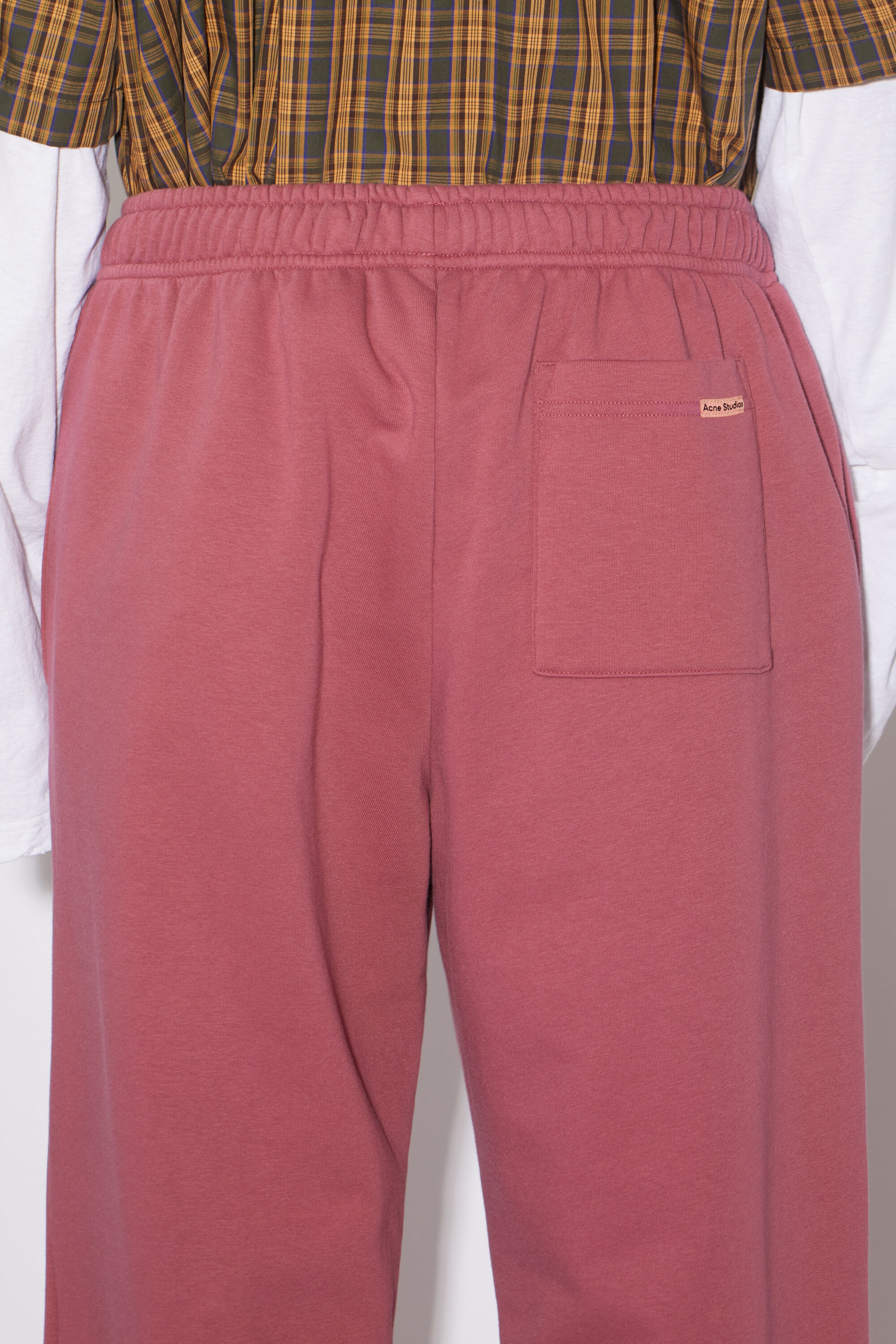 Cotton sweatpants - Rosewood red - 4
