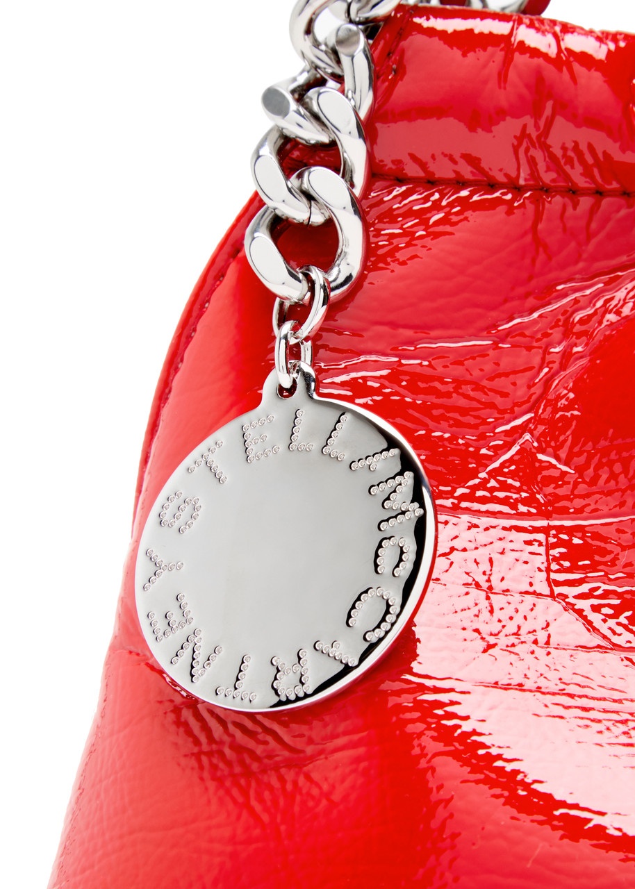 Stella Mccartney Falabella Drawstring Faux Patent Leather Cross-body bag - 3
