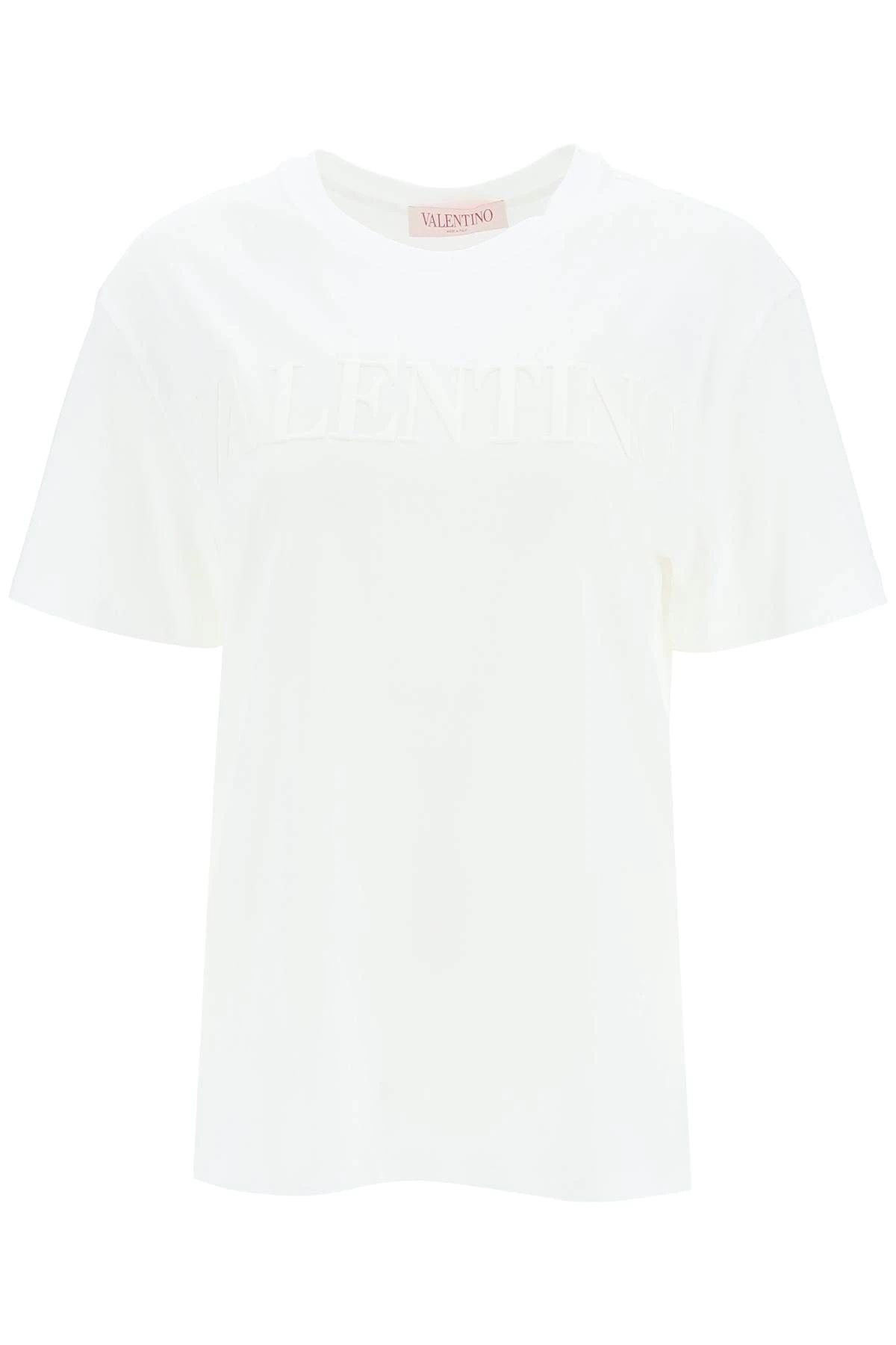 LAMINATED EMBOSSED LOGO T-SHIRT - 1