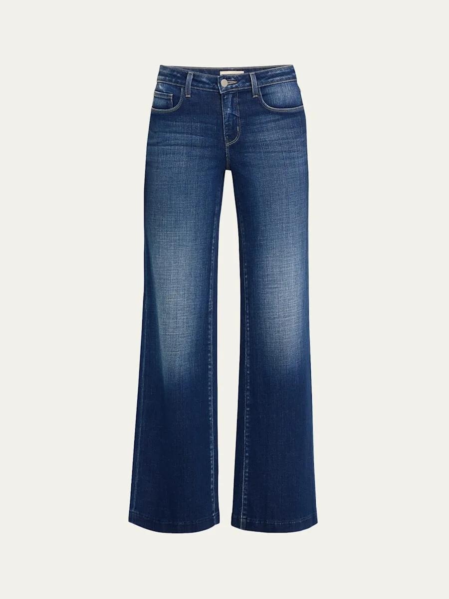 Joanne Low-Rise Wide-Leg Jeans - 1