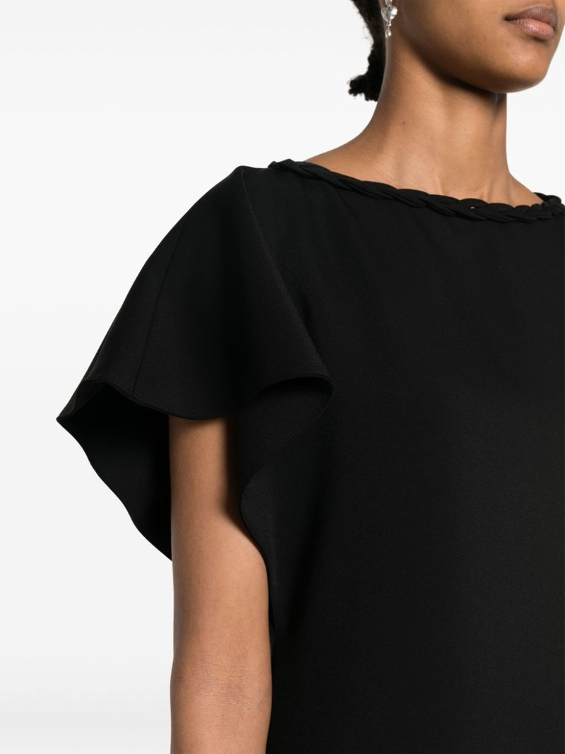 braided-collar A-line dress 5