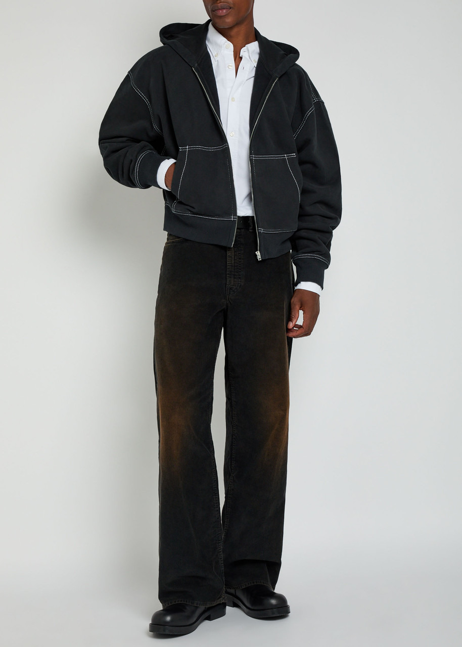 Acne Studios Logo-embroidered Hooded Cotton Sweatshirt - 4