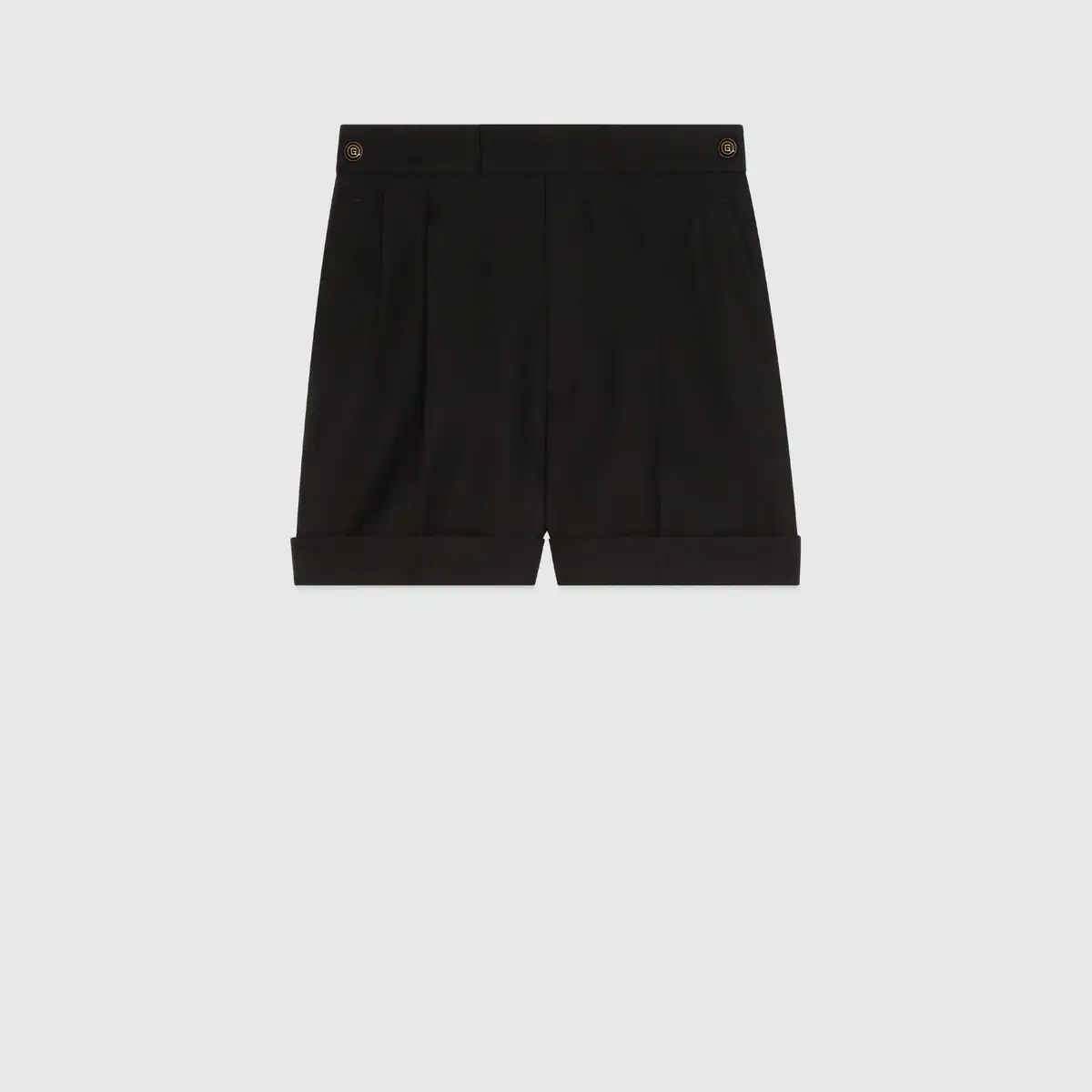 Cady crêpe silk wool shorts - 1