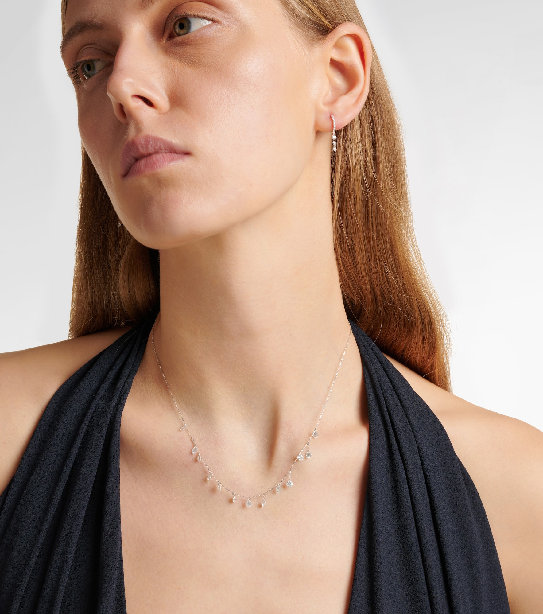 Danaé 18kt white gold necklace with diamonds - 3