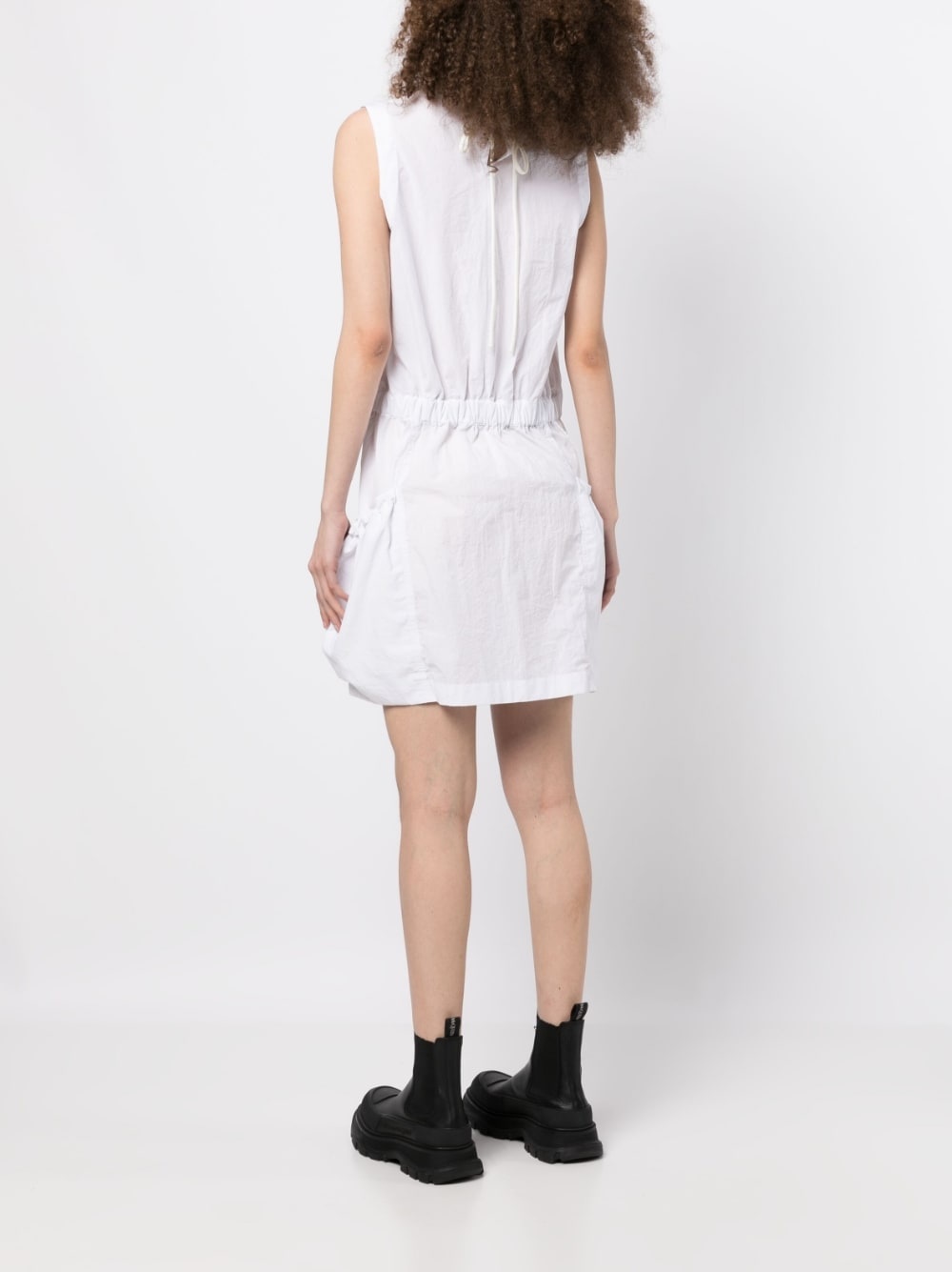 sleeveless cotton mini dress - 4