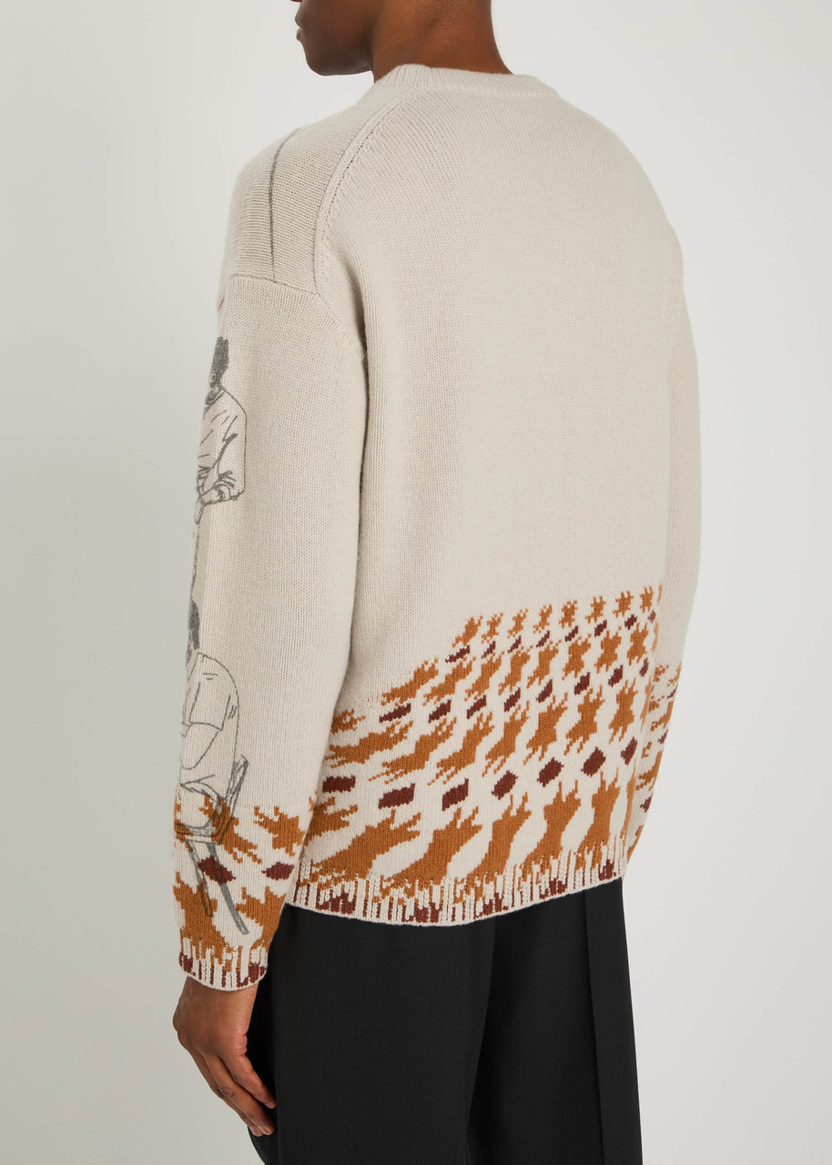 JW Anderson Intarsia Wool-blend Jumper - 3