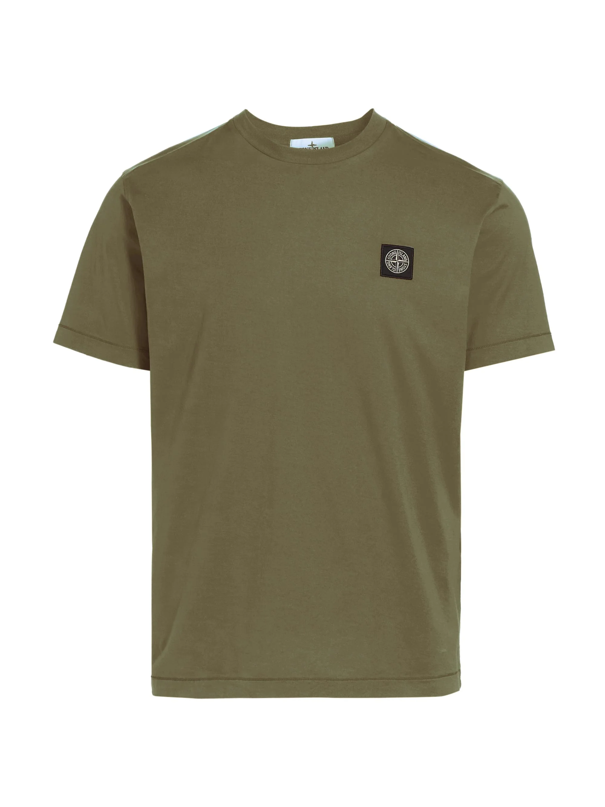 Men's Cotton Crewneck T-Shirt - Military Green - 1