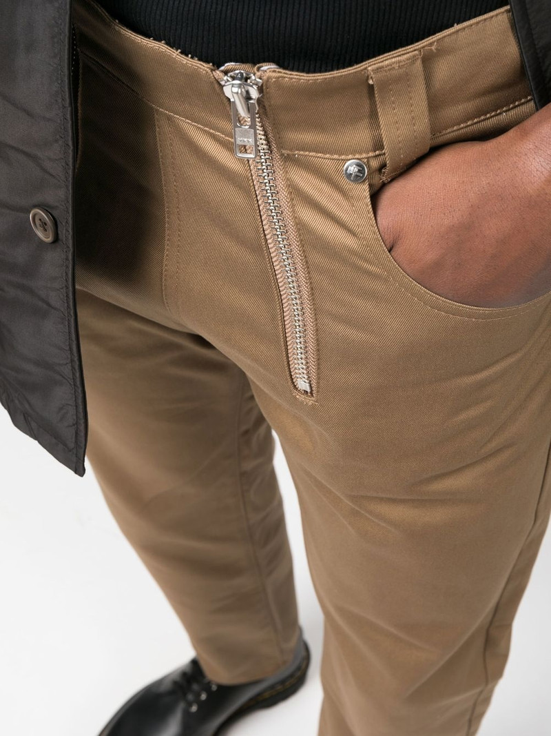 double-zip straight-leg jeans 5