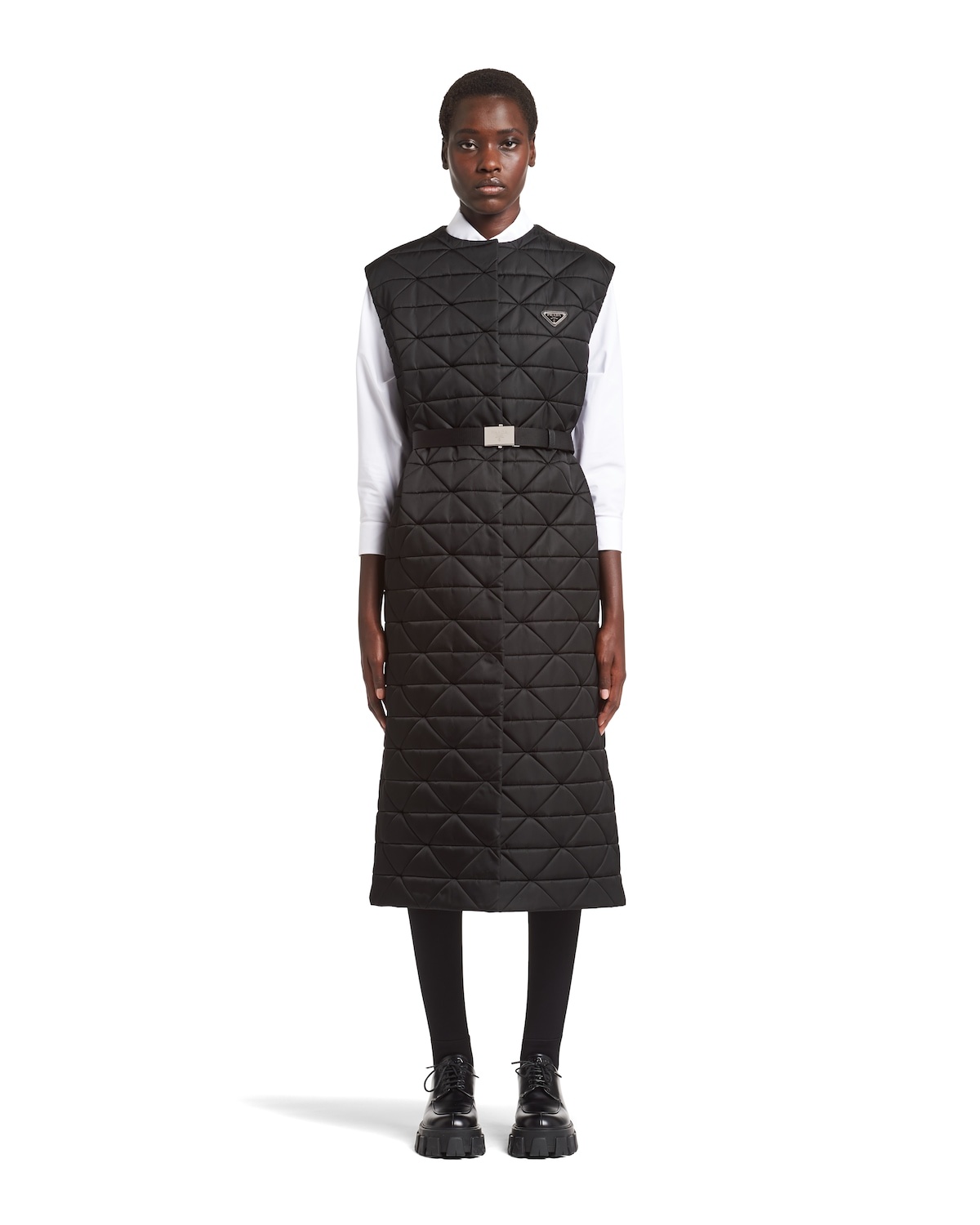Re-Nylon Gabardine sleeveless trench coat - 2