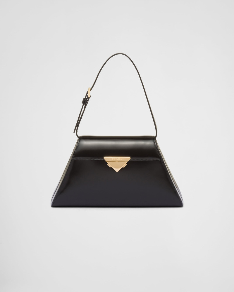 Medium brushed leather handbag 1
