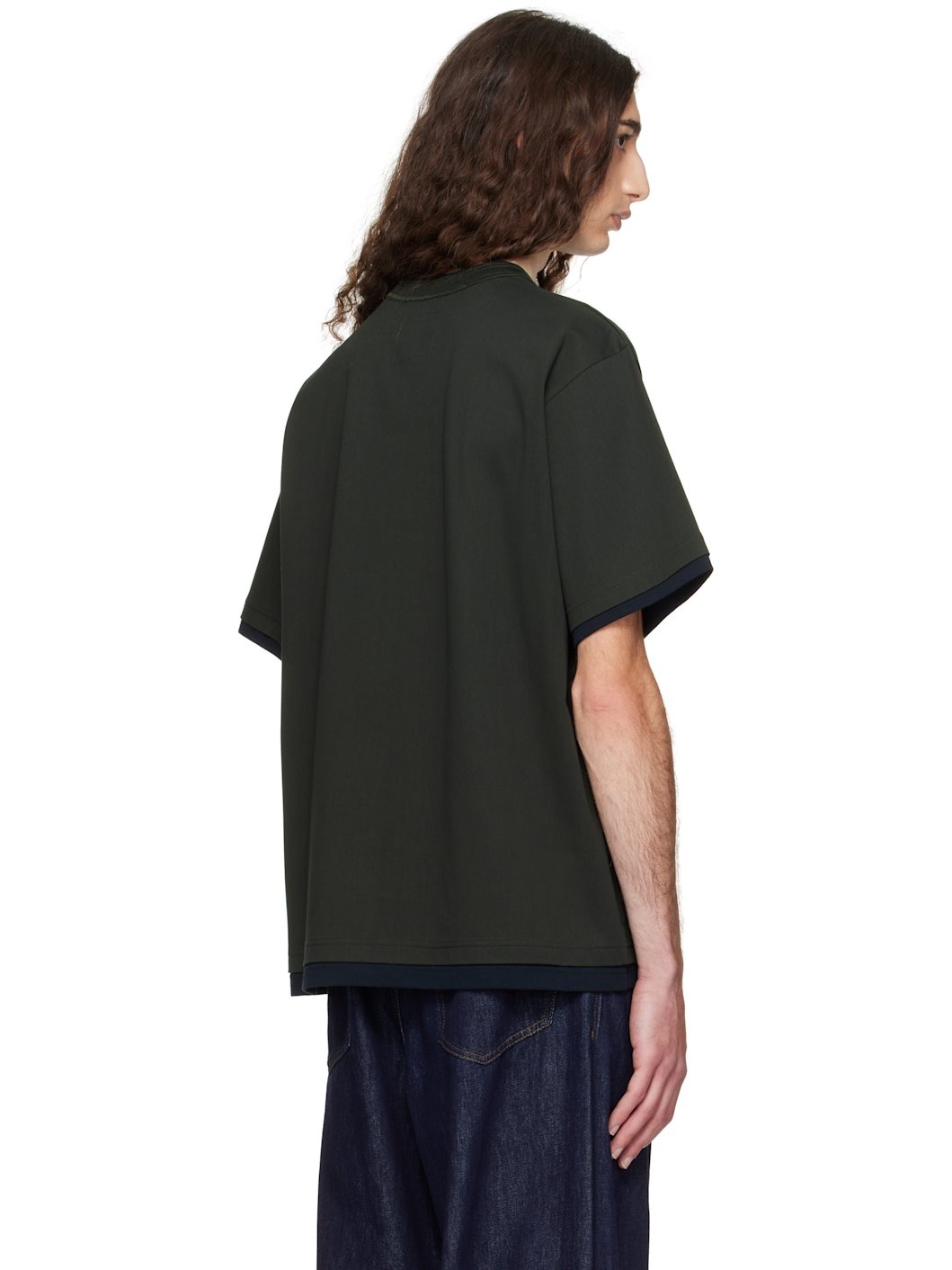 Green Cotton Jersey T-shirt - 3