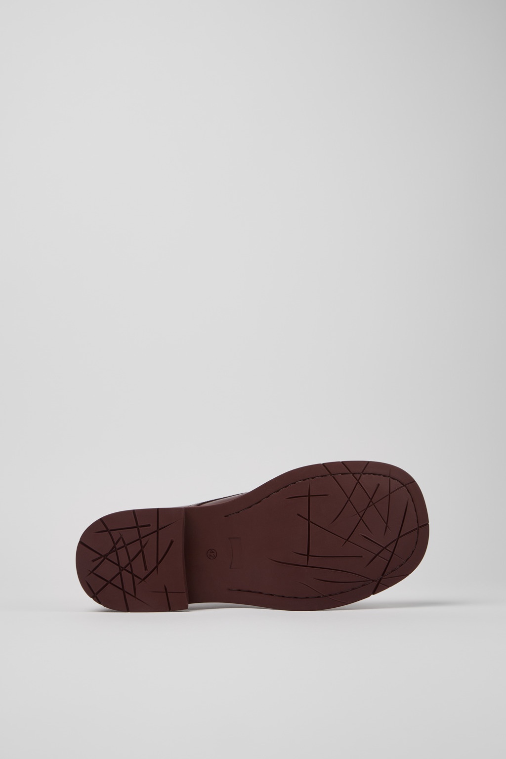 Burgundy Leather Shoes - 5