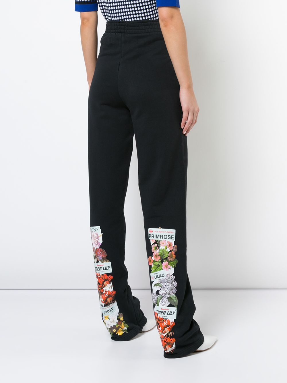rear print track pants - 4