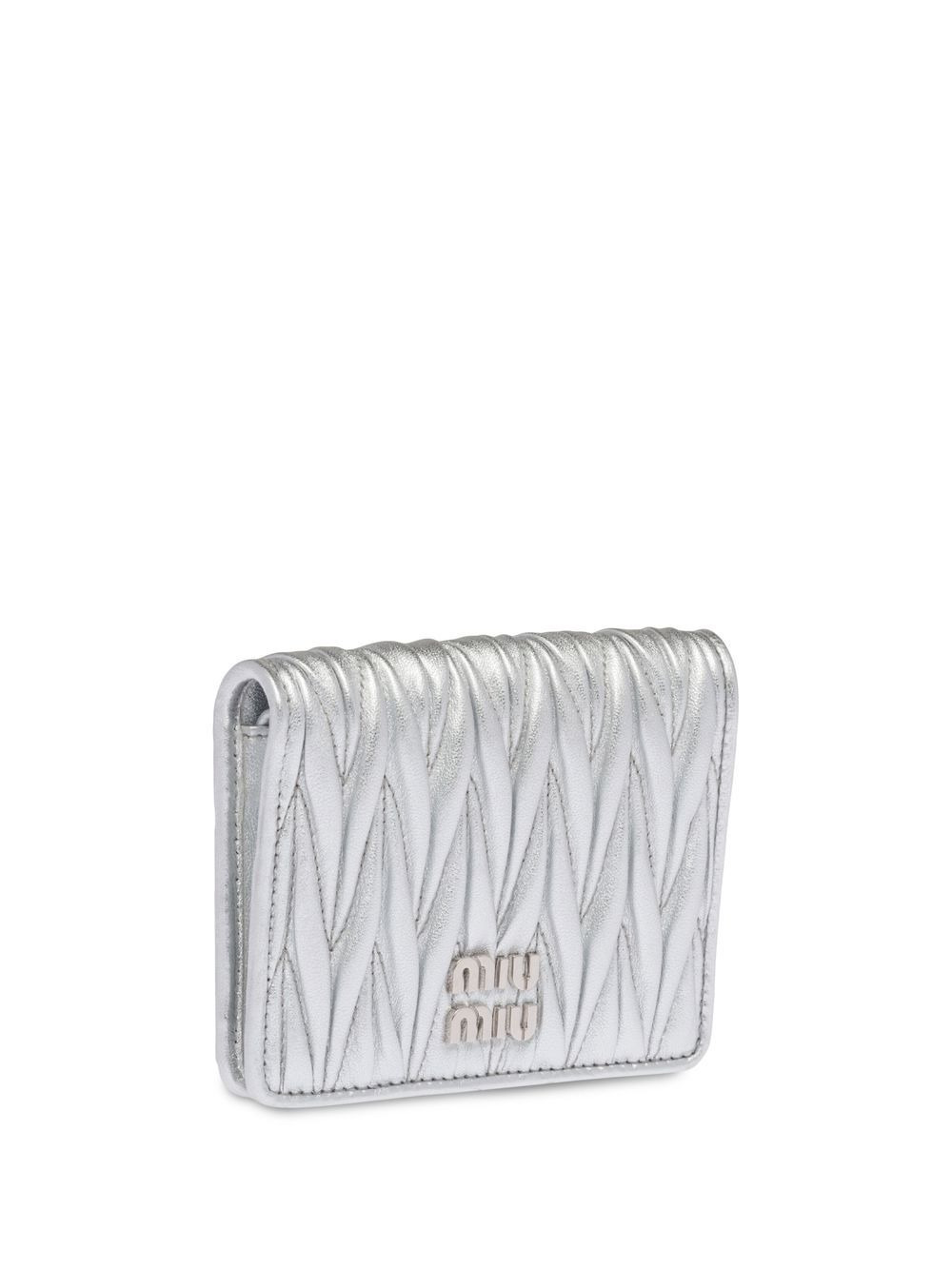 matelassé nappa leather wallet - 3