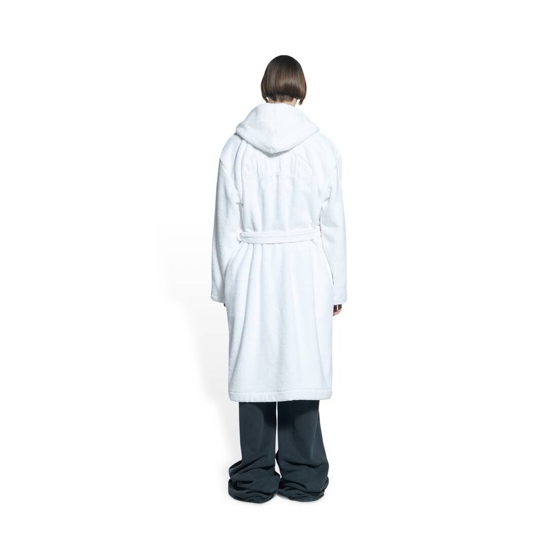 Men's Cities Saint Tropez Hooded Bathrobe in White - 3