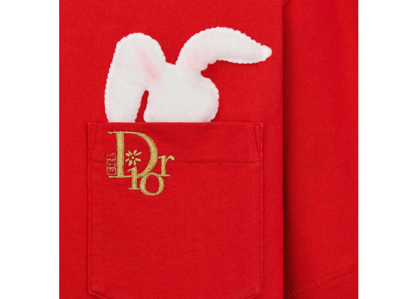 Dior x ERL Relaxed-Fit T-Shirt Red Cotton Jersey - 2