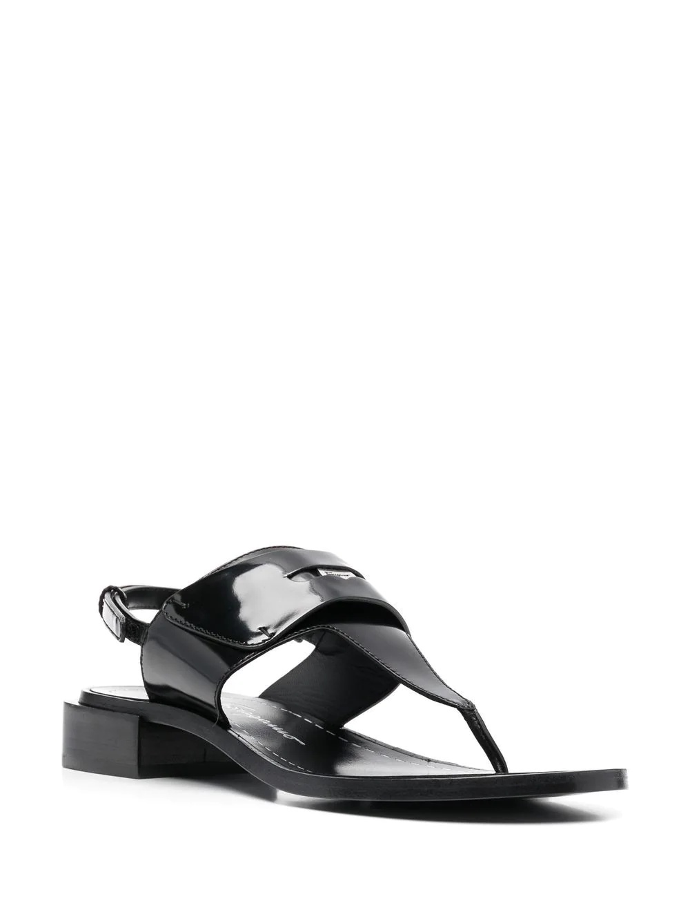 logo-plaque detail thong sandals - 2