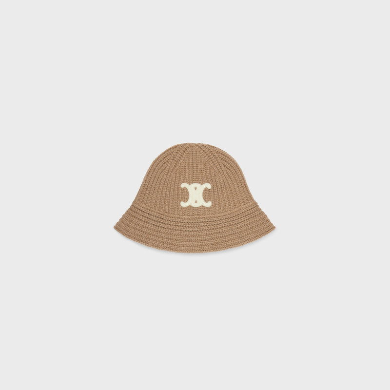 triomphe cloche beanie in cashmere 1