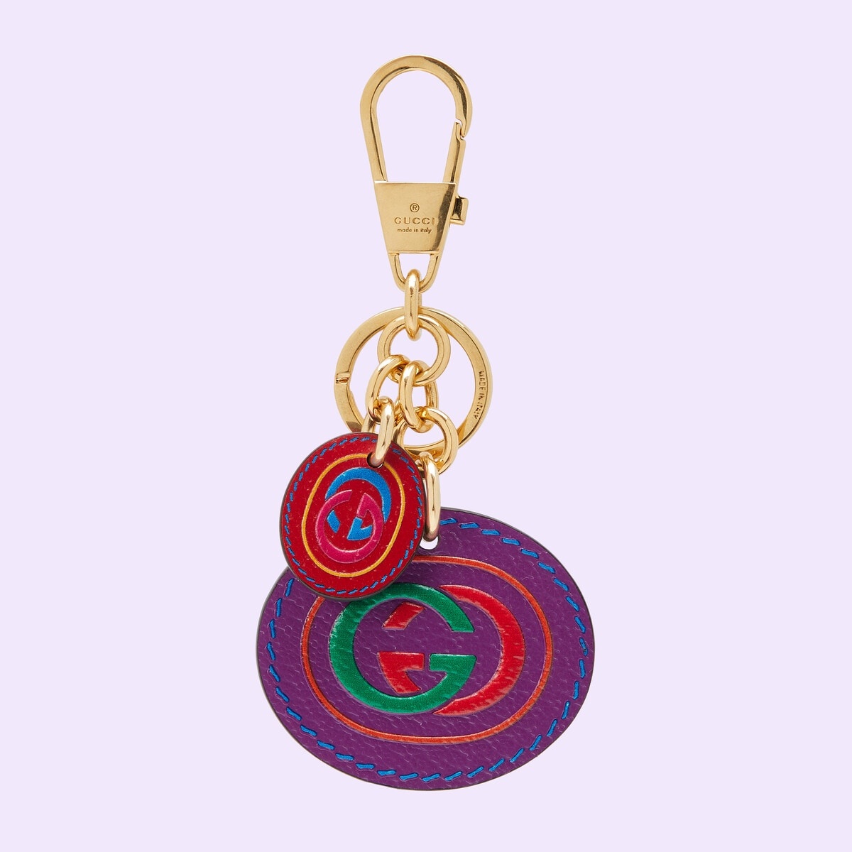 Interlocking G print keychain - 1