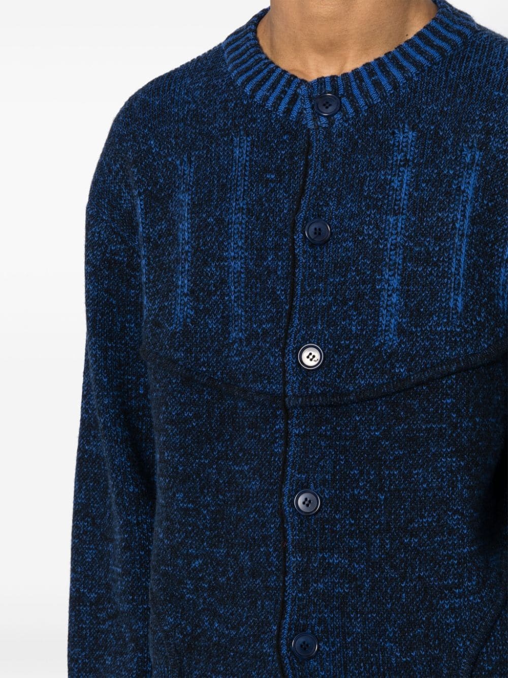 two-tone corset cardigan - 5