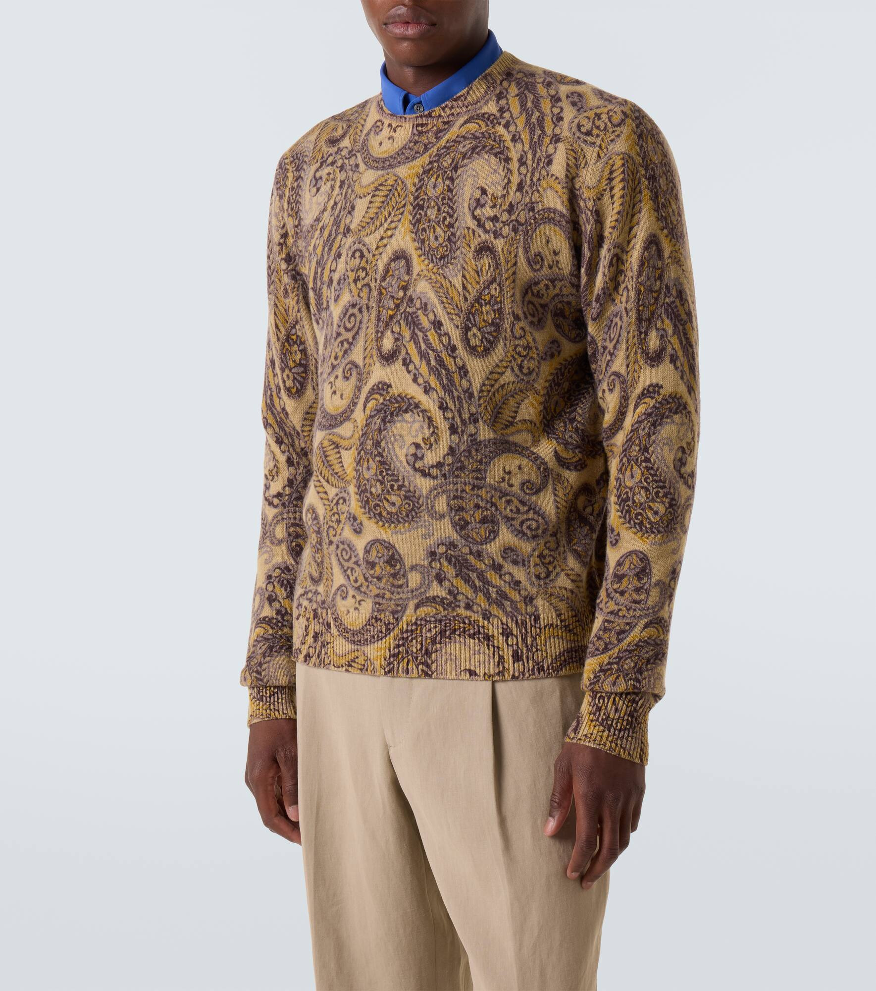 Jacquard wool sweater - 3