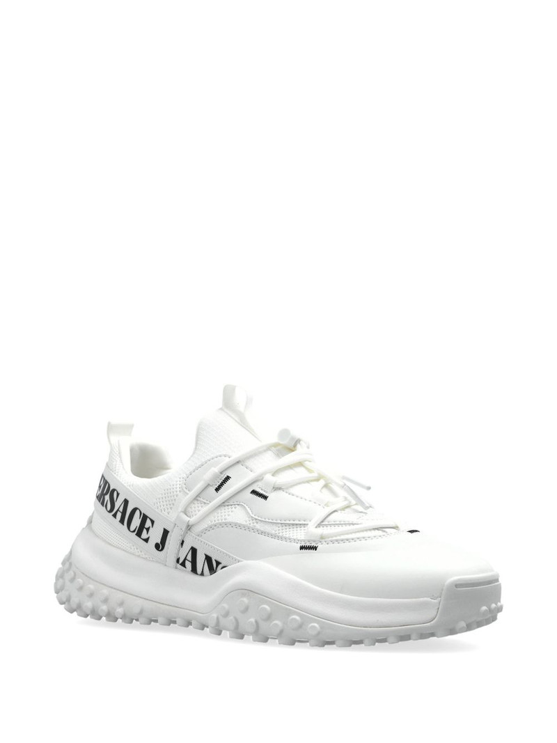 VERSACE JEANS COUTURE logo-lettering lace-up sneakers outlook